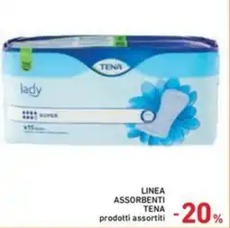 Spazio Conad Linea assorbenti TENA offerta