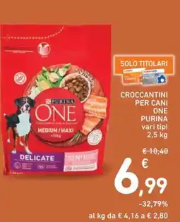 Spazio Conad Croccantini per cani ONE PURINA vari tipi offerta