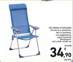 Spazio Conad Poltrona 5 posizioni offerta