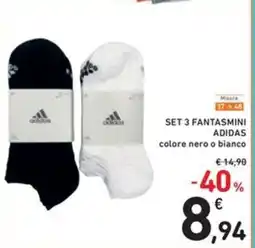 Spazio Conad Set 3 fantasmini ADIDAS offerta