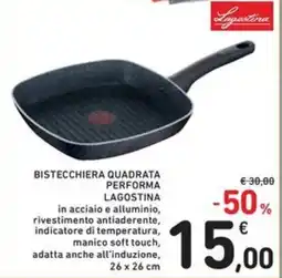 Spazio Conad Bistecchiera quadrata performa LAGOSTINA offerta
