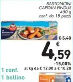 Spazio Conad Bastoncini capitan FINDUS offerta