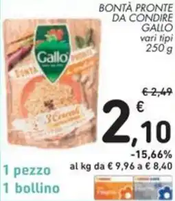 Spazio Conad Bontà pronte da condire GALLO offerta