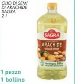 Spazio Conad Olio di semi di arachide SAGRA offerta