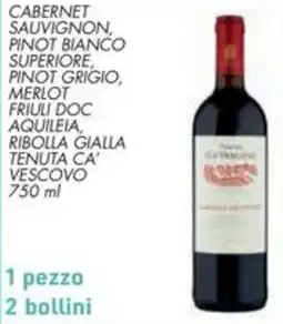 Spazio Conad Cabernet sauvignon, pinot bianco superiore offerta