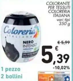 Spazio Conad Colorante per tessuti coloreria italiana offerta