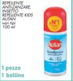 Spazio Conad Repellente anti-zanzare, insetto repellente kids AUTAN offerta