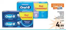 Spazio Conad Dentifricio bipacco ORAL-B offerta