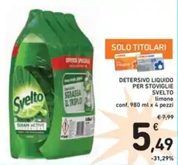 Spazio Conad Detersivo liquido per stoviglie SVELTO offerta