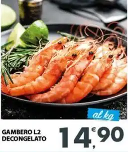 Eurospar Gambero l2 decongelato offerta