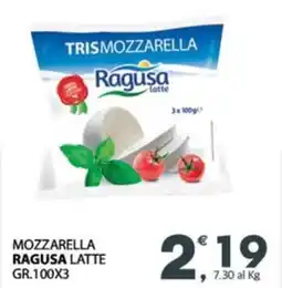 Eurospar Mozzarella ragusa latte offerta