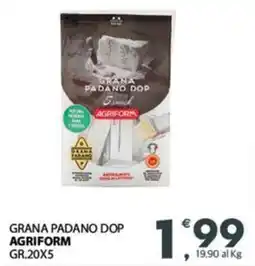 Eurospar Grana padano dop AGRIFORM offerta