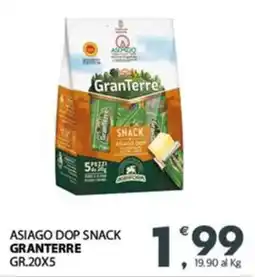 Eurospar Asiago dop snack GRANTERRE offerta