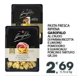 Eurospar Pasta fresca ripiena garofalo al crudo di parma/ricotta e limone/ pomodoro e guanciale/ porcini e tartufo offerta