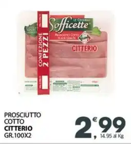 Eurospar Prosciutto cotto CITTERIO offerta