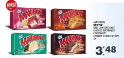 Eurospar Maxibon nestlé red cheesecake/ choco brownie/ coconut/ cookie choco chips offerta