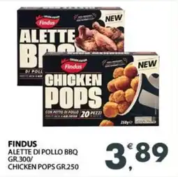 Eurospar Findus alette di pollo bbq/ chicken pops offerta