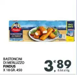 Eurospar Bastoncini di merluzzo FINDUS offerta