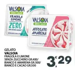 Eurospar Gelato valsoia fragola e limone senza zucchero offerta
