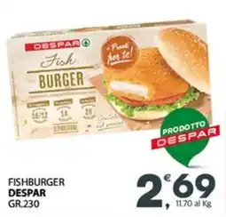 Eurospar Fishburger DESPAR offerta