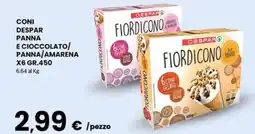 Eurospar Coni despar panna e cioccolato/ panna/amarena offerta