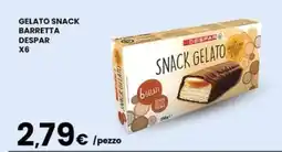 Eurospar Gelato snack barretta DESPAR offerta