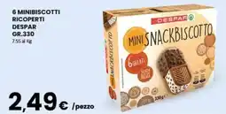 Eurospar 6 minibiscotti ricoperti DESPAR offerta