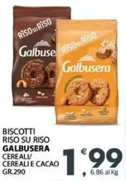 Eurospar Biscotti riso su riso galbusera cereali/ cereali e cacao offerta