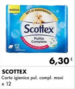 Iper Tosano SCOTTEX Carta igienica pul. compl. maxi offerta