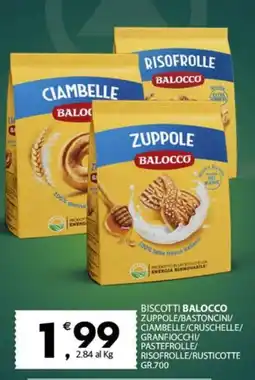 Eurospar Biscotti balocco zuppole/bastoncini offerta