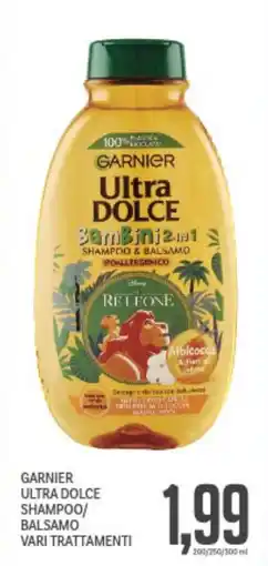 Supermercati Piccolo Garnier ultra dolce shampoo/ balsamo offerta