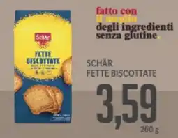 Supermercati Piccolo Schär fette biscottate offerta