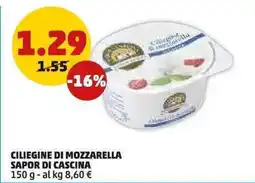 PENNY Ciliegine di mozzarella SAPOR DI CASCINA offerta