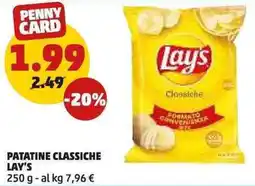 PENNY Patatine classiche LAY'S offerta