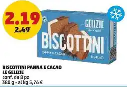 PENNY Biscottini panna e cacao LE GELIZIE offerta