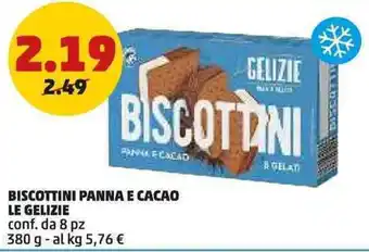PENNY Biscottini panna e cacao LE GELIZIE offerta