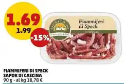PENNY Fiammiferi di speck SAPOR DI CASCINA offerta