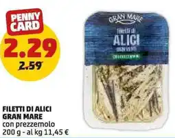 PENNY Filetti di alici GRAN MARE offerta