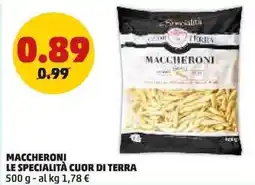 PENNY Maccheroni LE SPECIALITÀ CUOR DI TERRA offerta