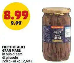 PENNY Filetti di alici GRAN MARE offerta