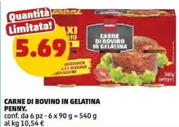PENNY Carne di bovino in gelatina penny. offerta