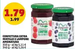 PENNY Confettura extra mirtillo e lampone AMONATURA offerta