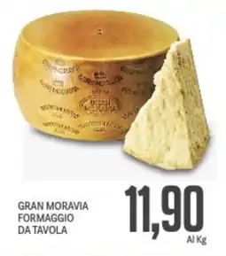 Supermercati Piccolo Gran moravia formaggio da tavola offerta