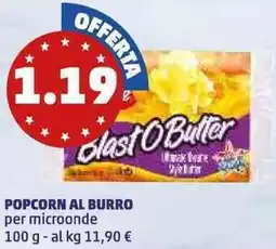 PENNY Popcorn al burro per microonde offerta