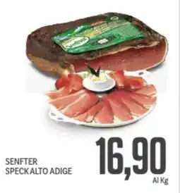 Supermercati Piccolo Senfter speck alto adige offerta