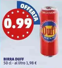 PENNY Birra DUFF offerta