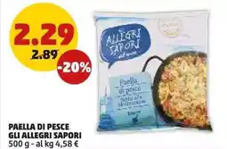 PENNY Paella di pesce GLI ALLEGRI SAPORI offerta