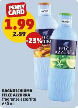 PENNY Bagnoschiuma FELCE AZZURRA offerta