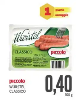 Supermercati Piccolo Piccolo würstel classico offerta