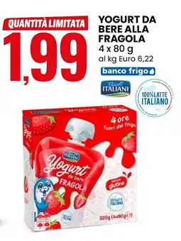 Eurospin Yogurt da bere alla fragola offerta